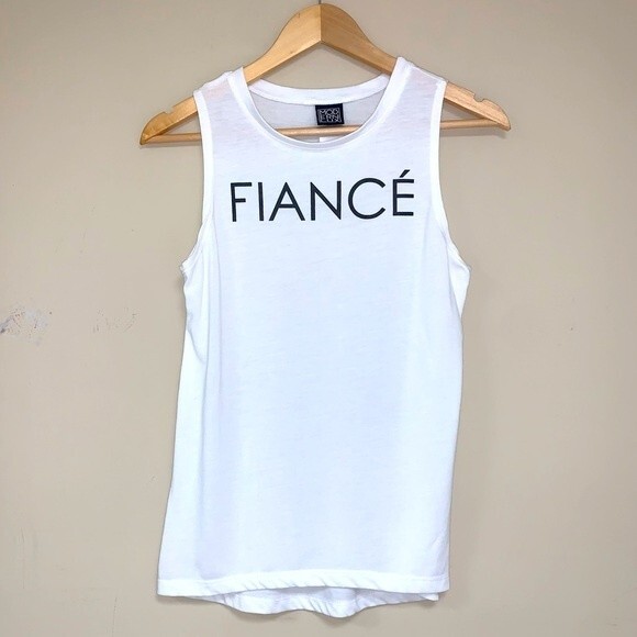 FIANCÉ White Tank Top Women’s Small Soft Spring Summer Shirt Modern Lux Blouse - Picture 2 of 7